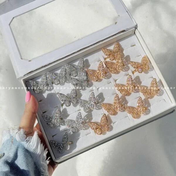 انگشتر پروانه - کد 2007