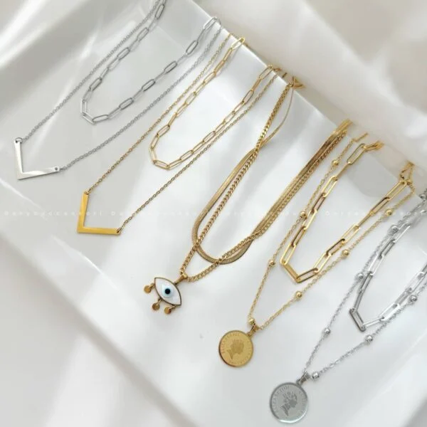 گردنبند دولاین - کد 2033