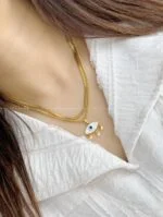 گردنبند دولاین - کد 2033 - Image 3