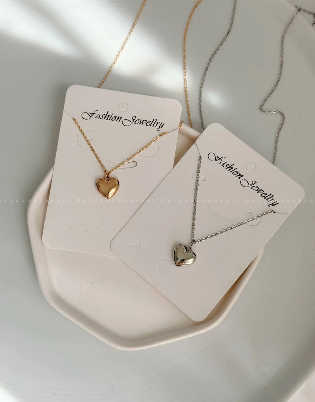 IMG_5978 گردنبند قلب تپلی - کد 2049 - Image 1