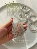 دستبند کشی نگینی - کد 2029