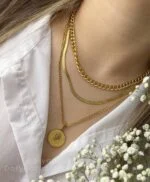 گردنبند سه لاین الیزابت - کد 2101