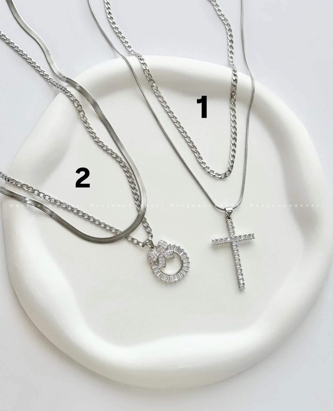 B64AC16D-A52A-4F22-86BE-6F0C8BF63FEF گردنبند دولاین - کد 2177 - Image 1