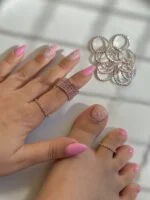 انگشتر نگینی کشی - کد 2178 - Image 2