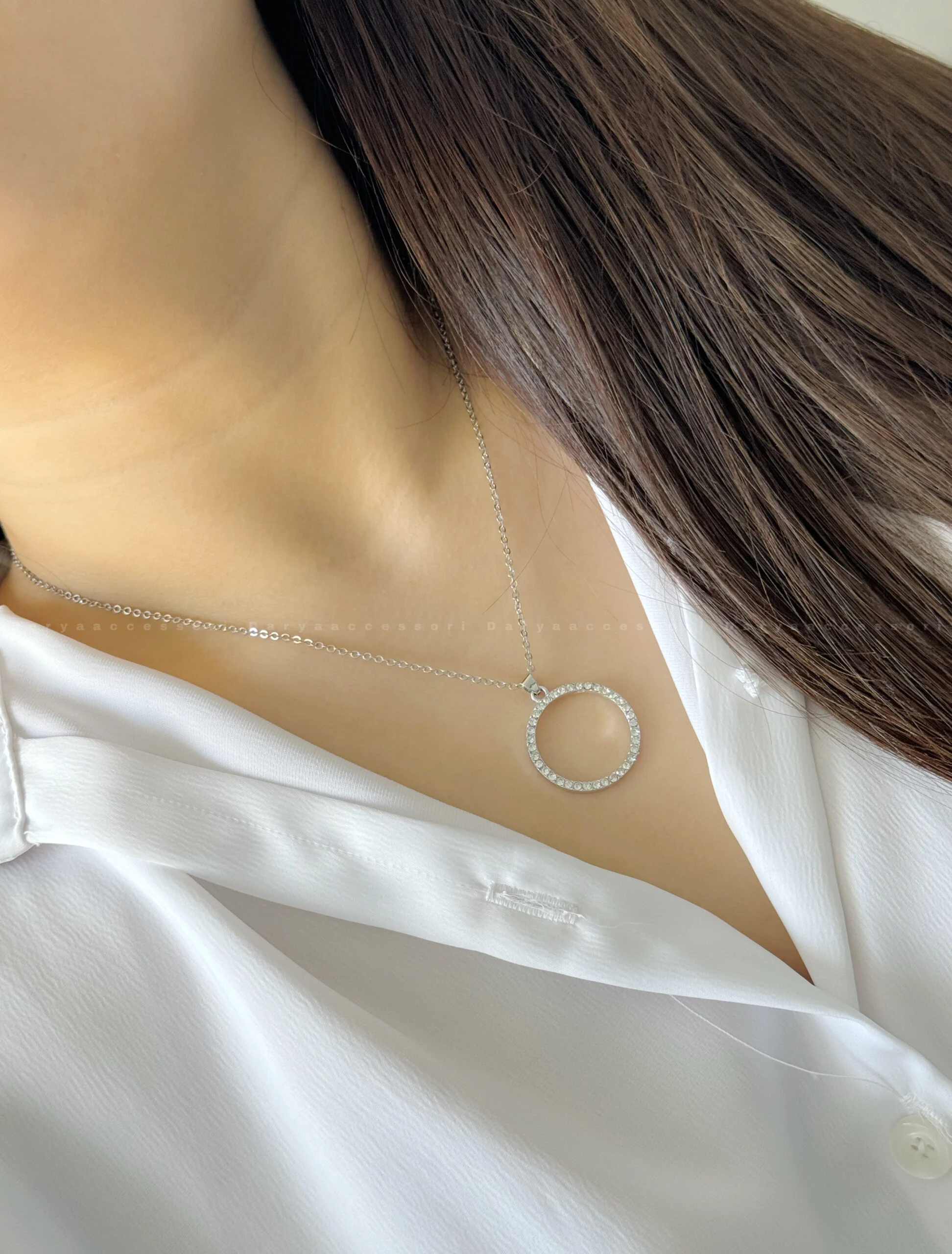 CBF1D8B0-2AF5-4E23-A9A0-E8B1AB923D16 گردنبند دایره - کد 2185 - Image 1