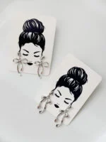 گوشواره پاپیون - کد 2218