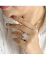 انگشتر حلقه و پشت حلقه 2311 - Image 2