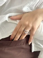 انگشتر حلقه و پشت حلقه 2311 - Image 4