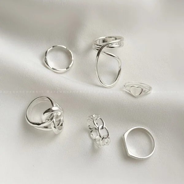 پک انگشتر ابکاری نقره 2314