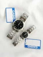 ساعت کاسیو سیلور صفحه مشکی 2345