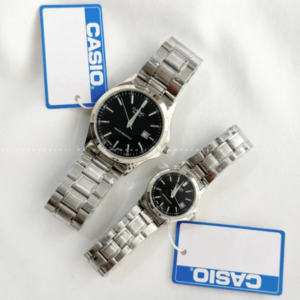 ساعت کاسیو سیلور صفحه مشکی 2345