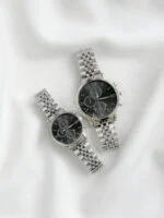 ساعت سیتیزن تمام سیلور صفحه مشکی 2350