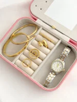 انگشتر استیل طلایی 2324