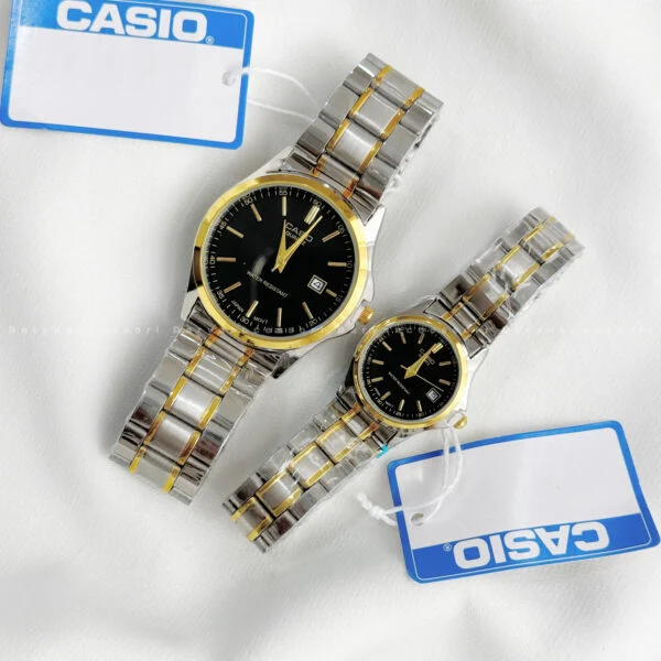 ساعت کاسیو دو رنگ صفحه مشکی 2344