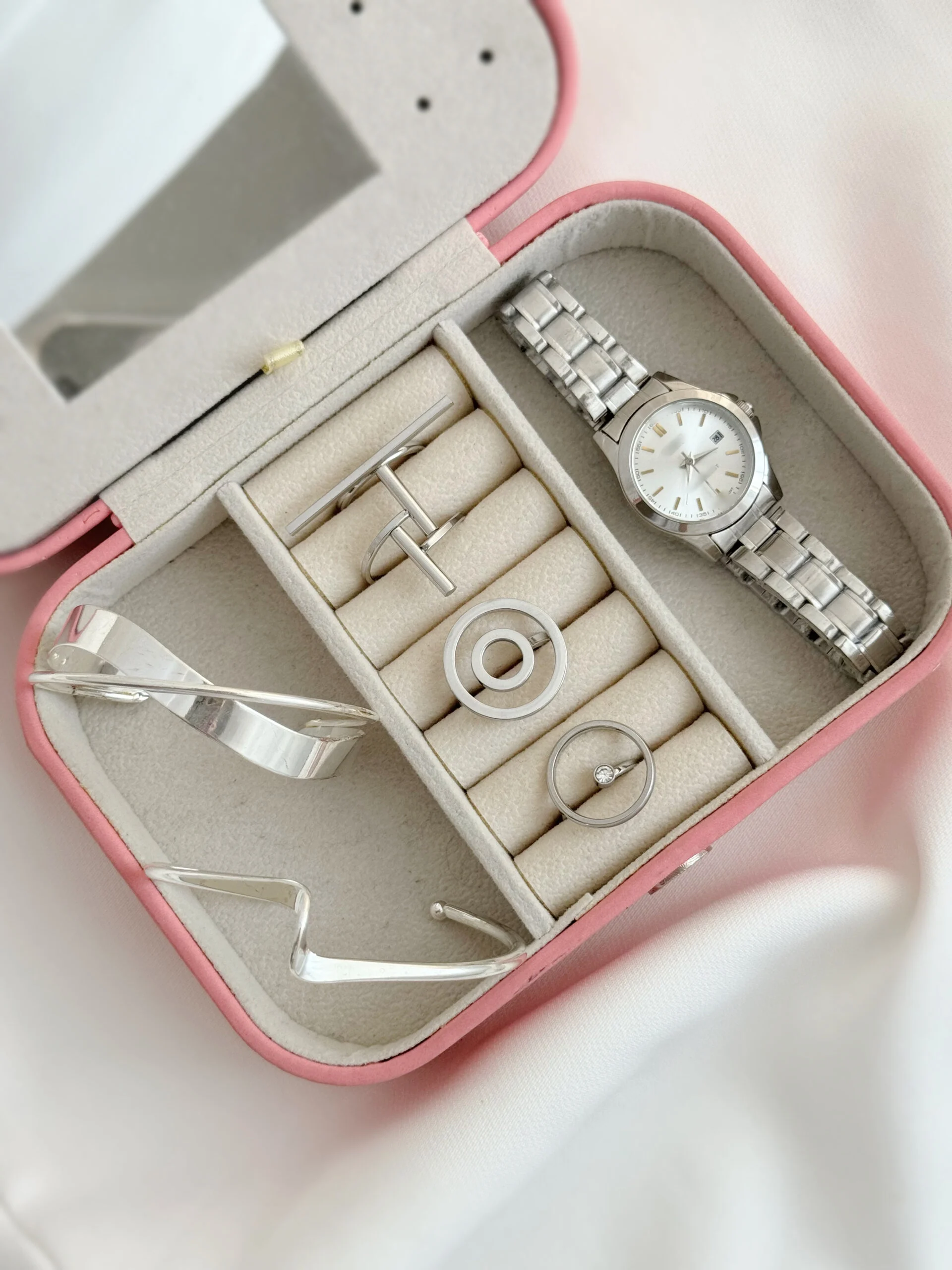 AFFE55C4-9F83-4B05-AA45-A3946D839BE6 انگشتر استیل نقره ای 2323 - Image 1