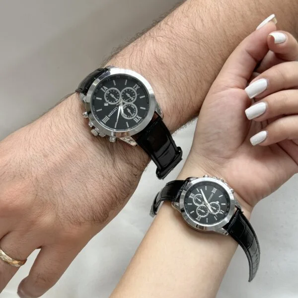 ساعت چرمی سیتیزن نقره ای 2348