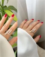 انگشتر استیل نقره ای 2323 - Image 5