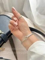 ست بنگل و انگشتر نقره ای 2407 - Image 2