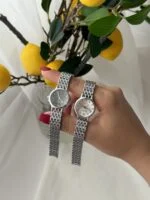 ساعت دخترونه بند پهن حصیری 2454 - Image 3