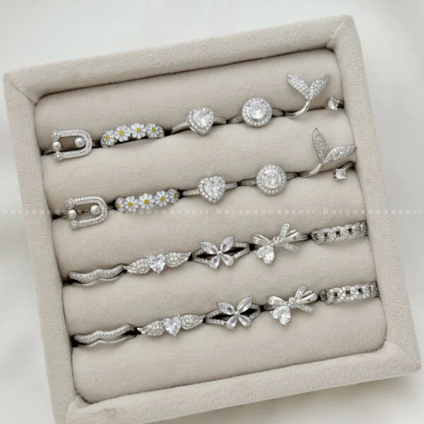 انگشتر جواهری نگینی 2465