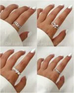 انگشتر جواهری نگینی 2465 - Image 2
